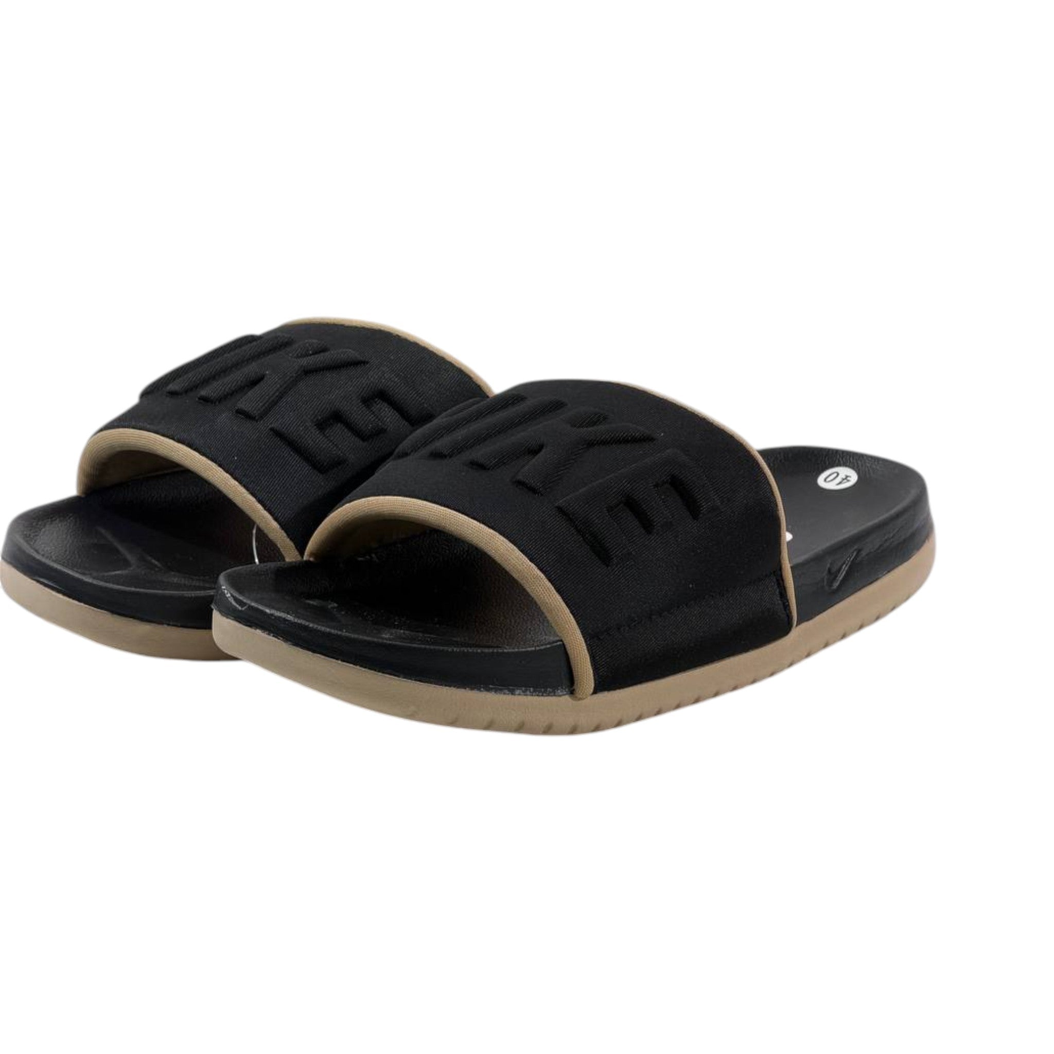 Nike Comfort Slides β Black & Sand Edition π€π€