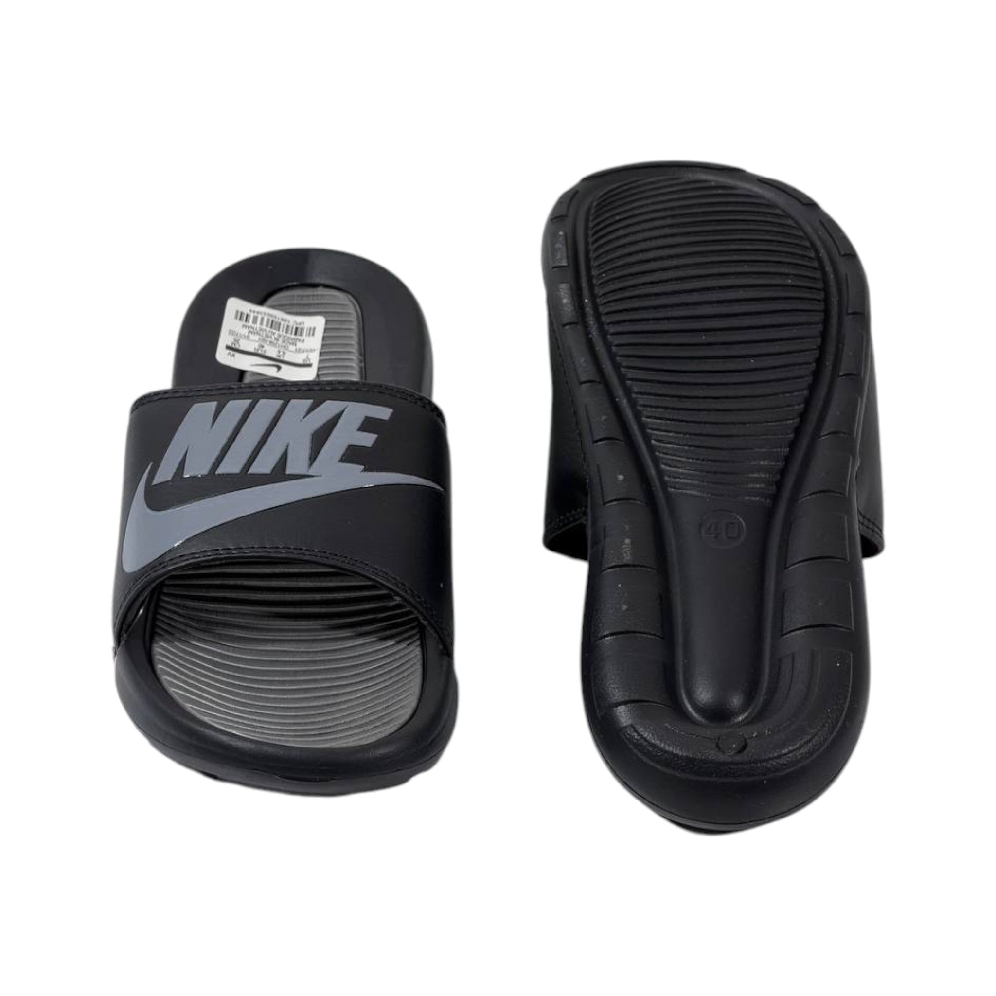 Nike Tech Comfort Slides β Black & Grey Edition π€β‘