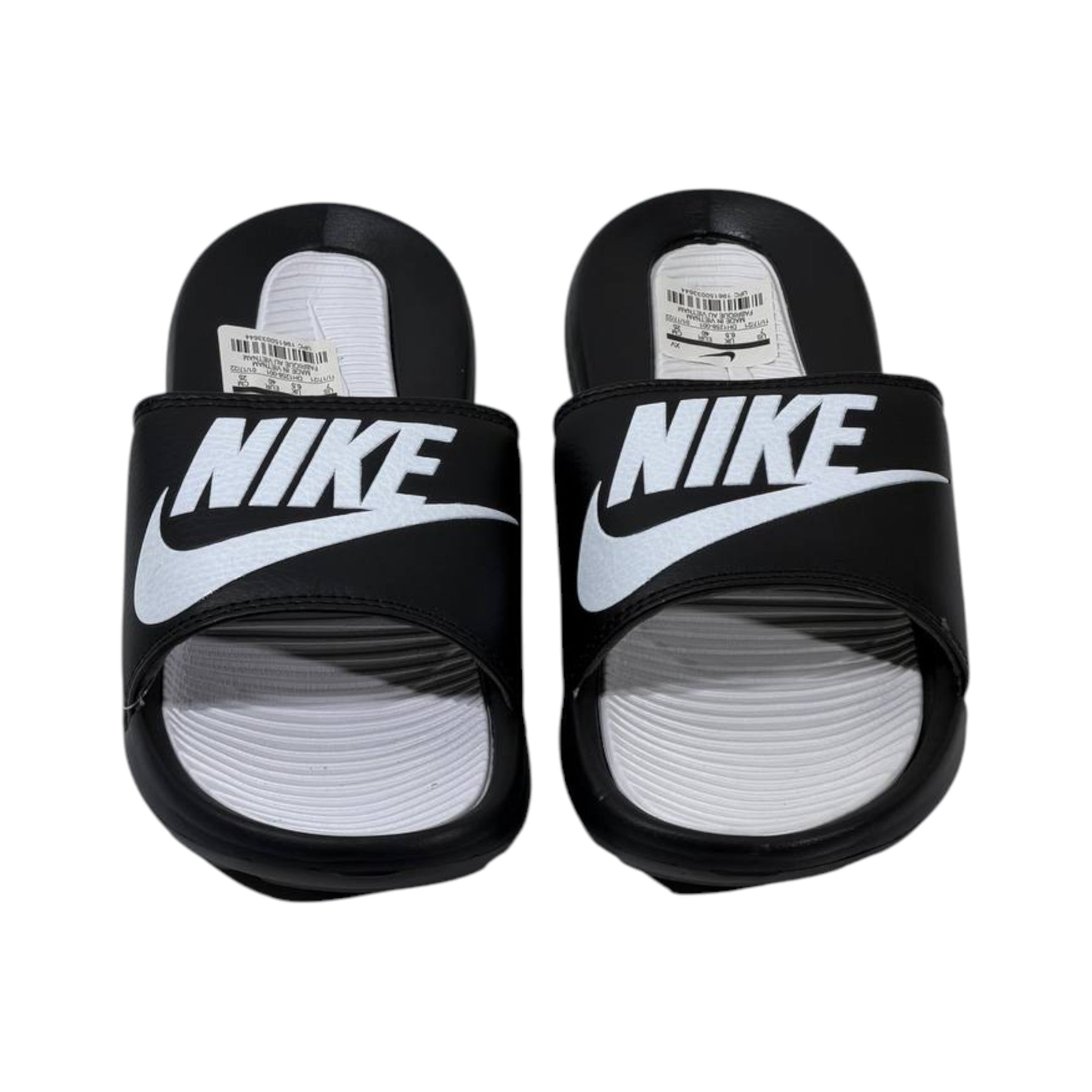 Nike Tech Essential Slides – Black & White Edition ⚫⚪🔥