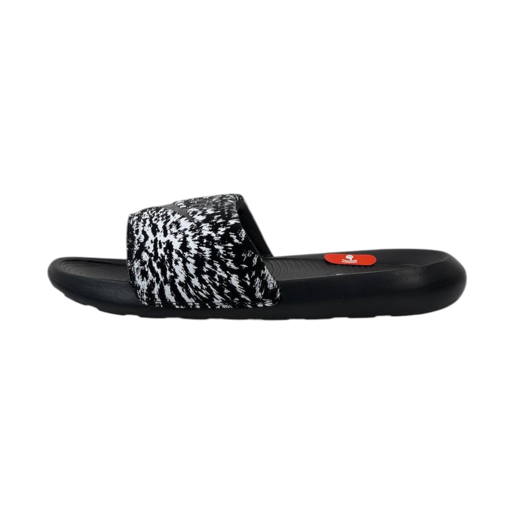 🖤 Nike Victori One Black & White Pattern Slides – Ultimate Comfort & Sporty Style ⚡