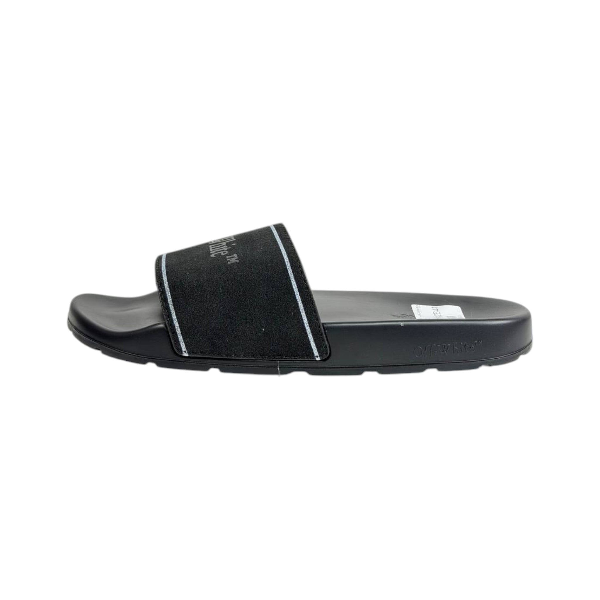 Off-White Black Logo Slides β Premium Streetwear Comfort Sandals π€π‘