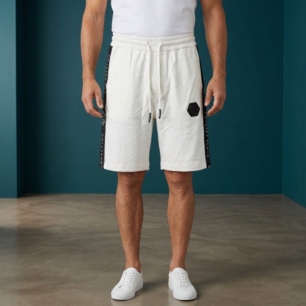 π€ Philipp Plein Signature Tape Shorts β Luxury Summer Edition