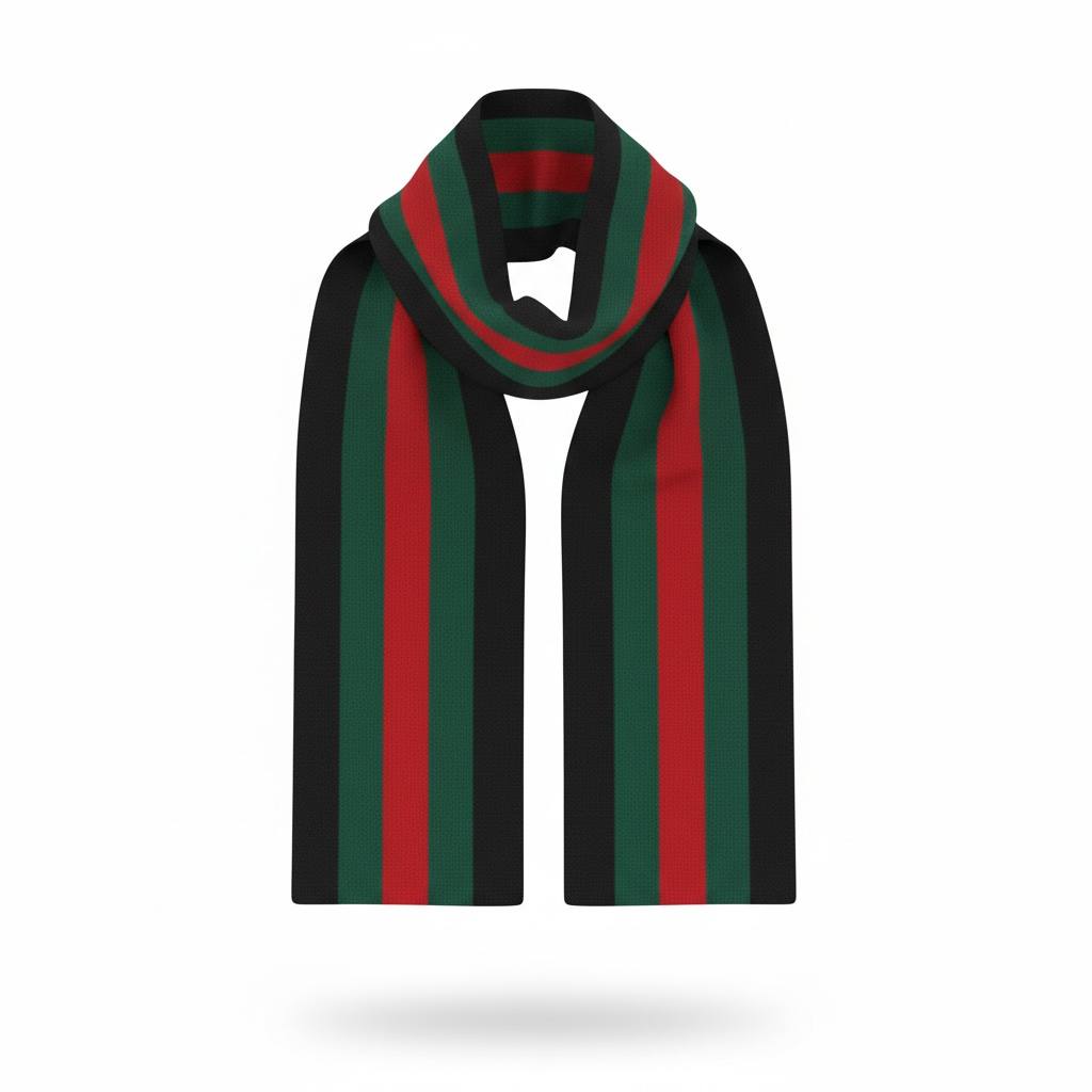 Gucci Web Stripe Knit Scarf – Iconic Green & Red Signature Design 🧣✨