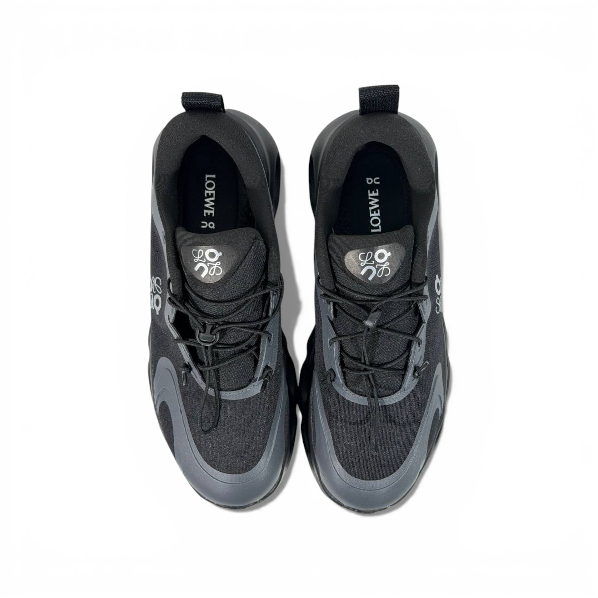 Loewe x On Cloud Black Performance Sneakers – Luxury Sport Collaboration 👟🖤✨