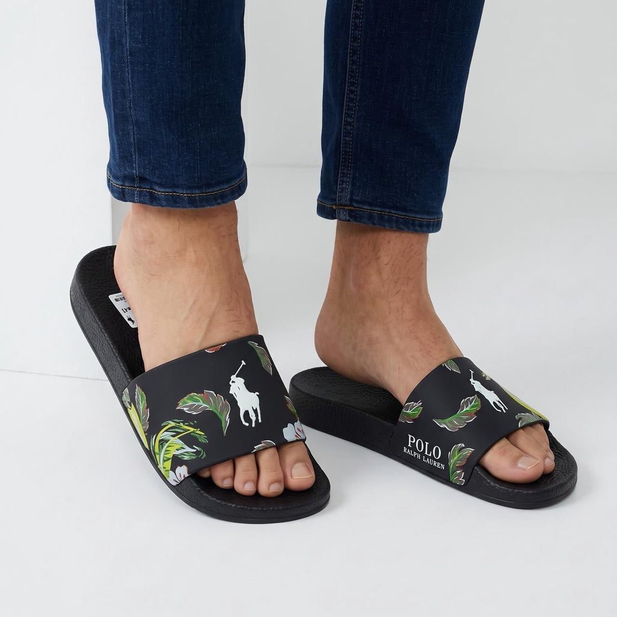 Polo Ralph Lauren Pool Slides β Black