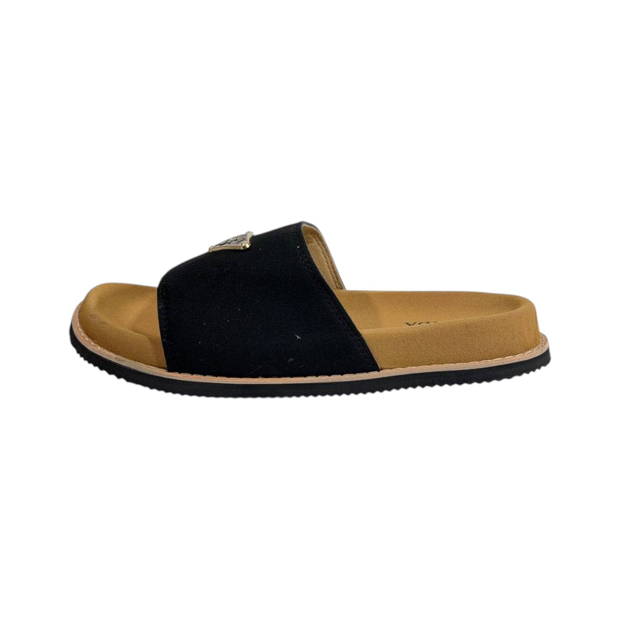 Prada Black Signature Slides – Timeless Comfort Luxury Sandals 🖤✨