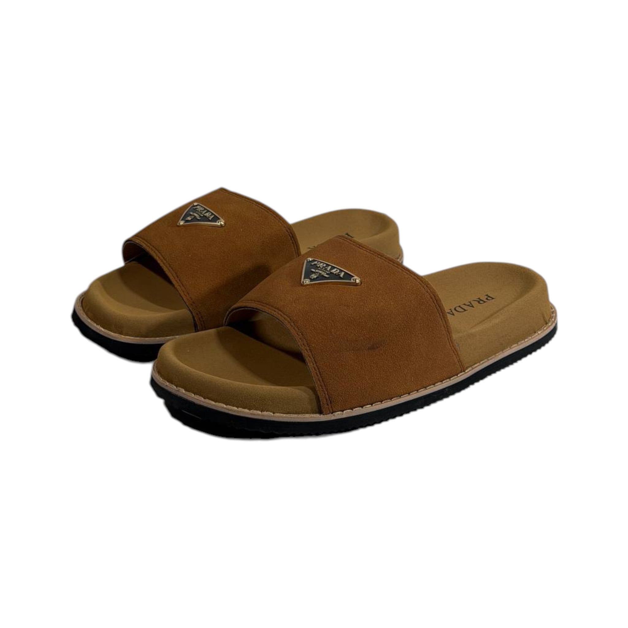 Prada Brown Luxe Comfort Slides β Elegant Everyday Sandals π€π‘