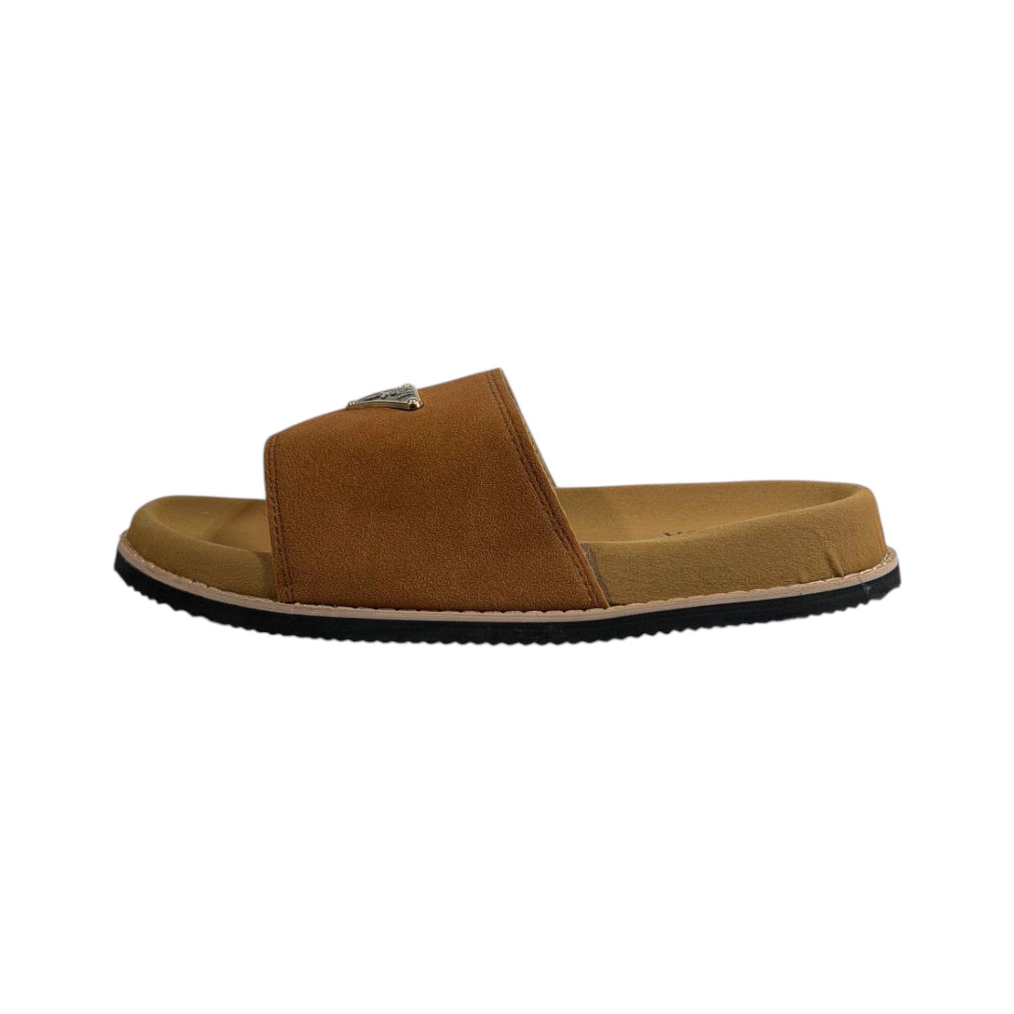 Prada Brown Luxe Comfort Slides – Elegant Everyday Sandals 🤎👡