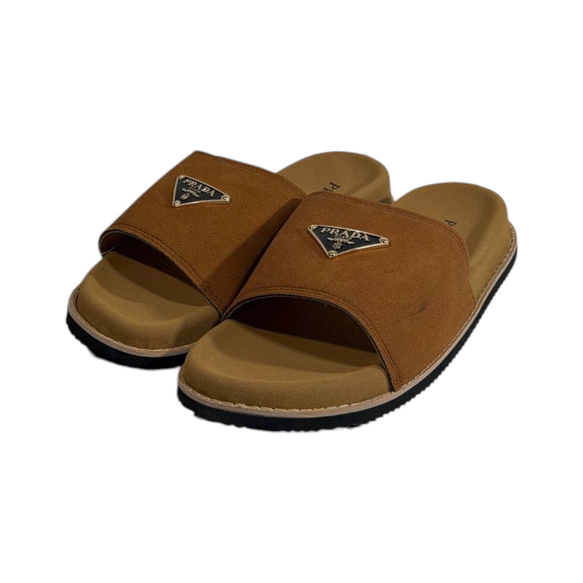 Prada Brown Luxe Comfort Slides β Elegant Everyday Sandals π€π‘