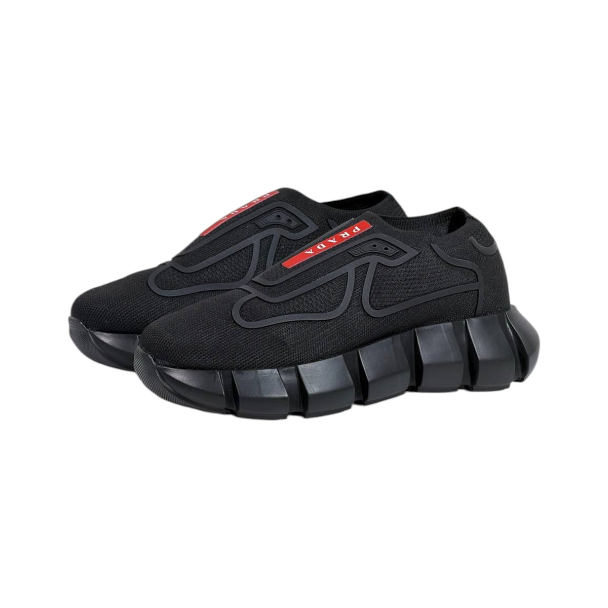 π€β€οΈ Prada Cloudbust Thunder Black Sneakers πβ‘
