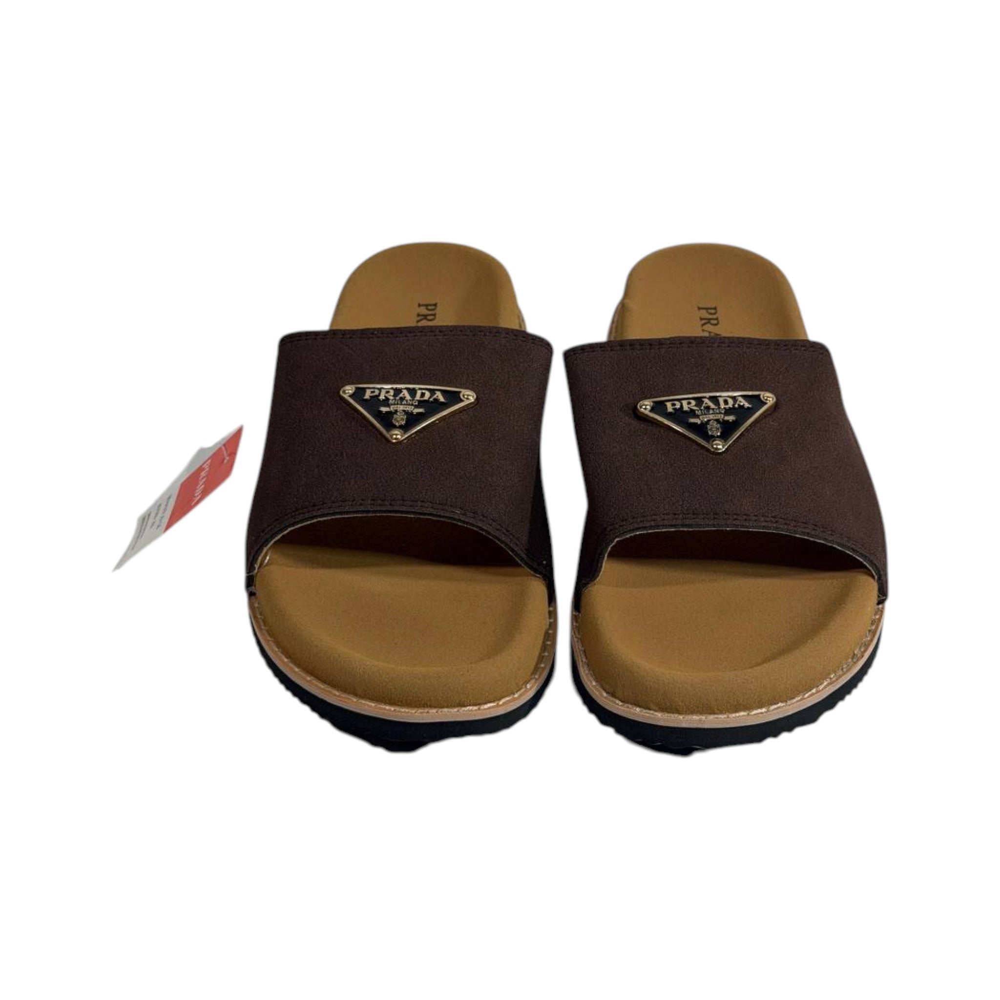 Prada Dark Brown Signature Comfort Slides – Premium Everyday Luxury 🤎✨
