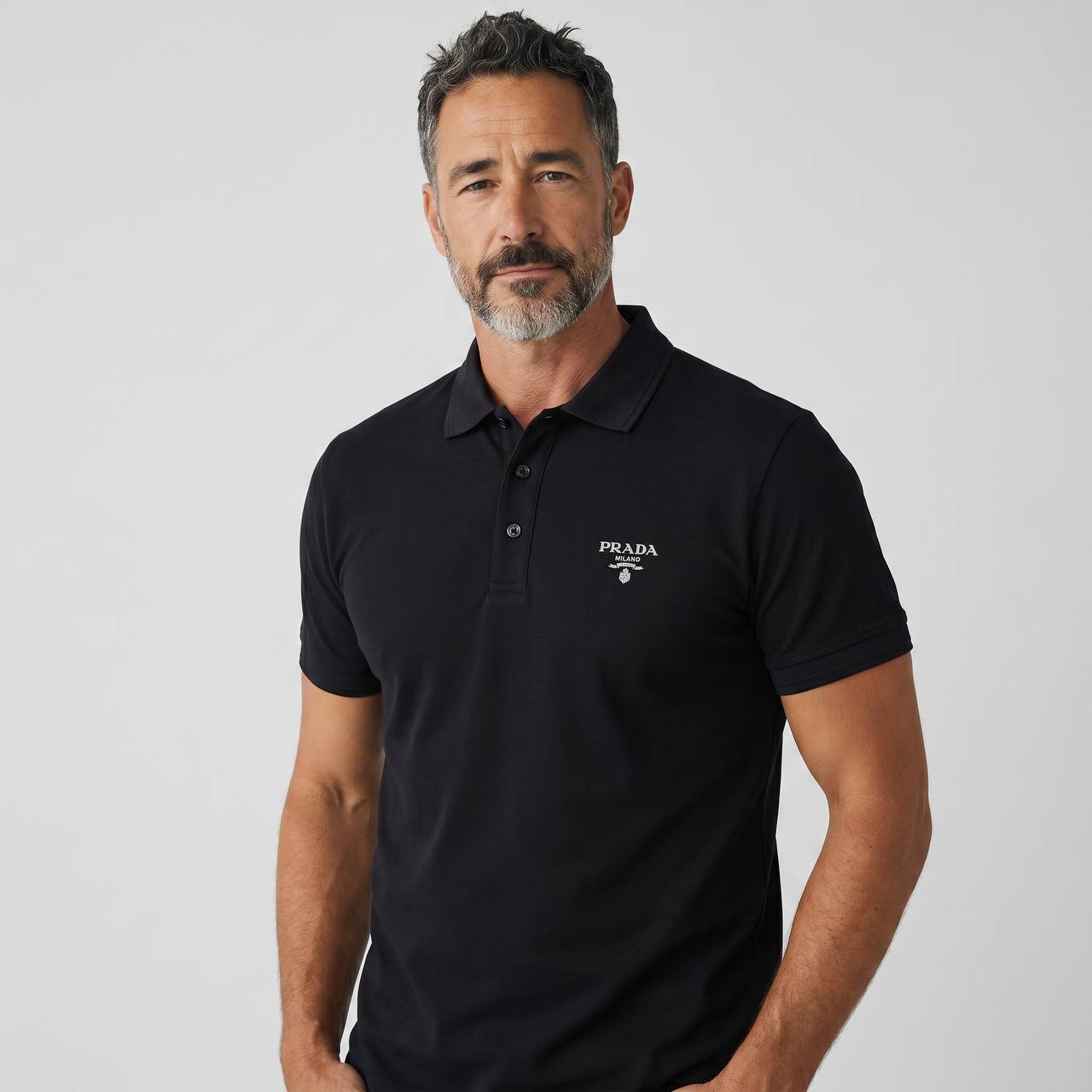Prada Milano Essential Black Polo π€β¨