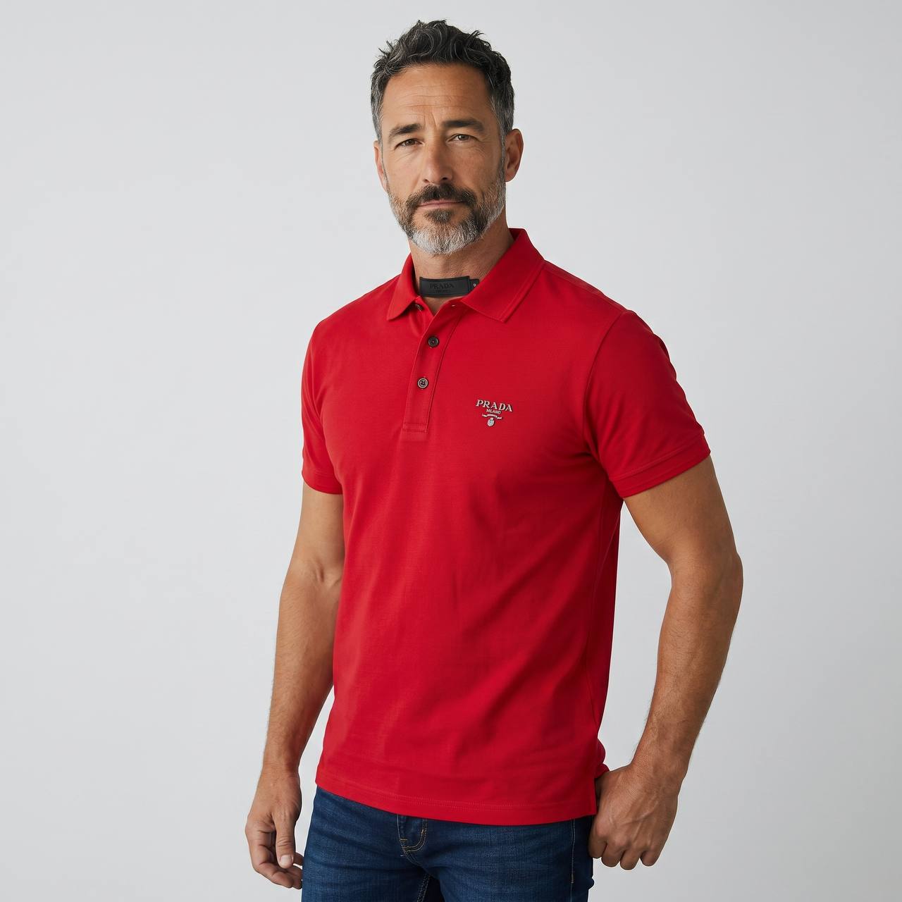 Prada Milano Essential Red Polo β€οΈβ¨