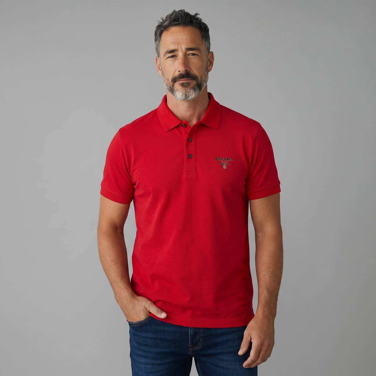 Prada Milano Essential Red Polo β€οΈβ¨