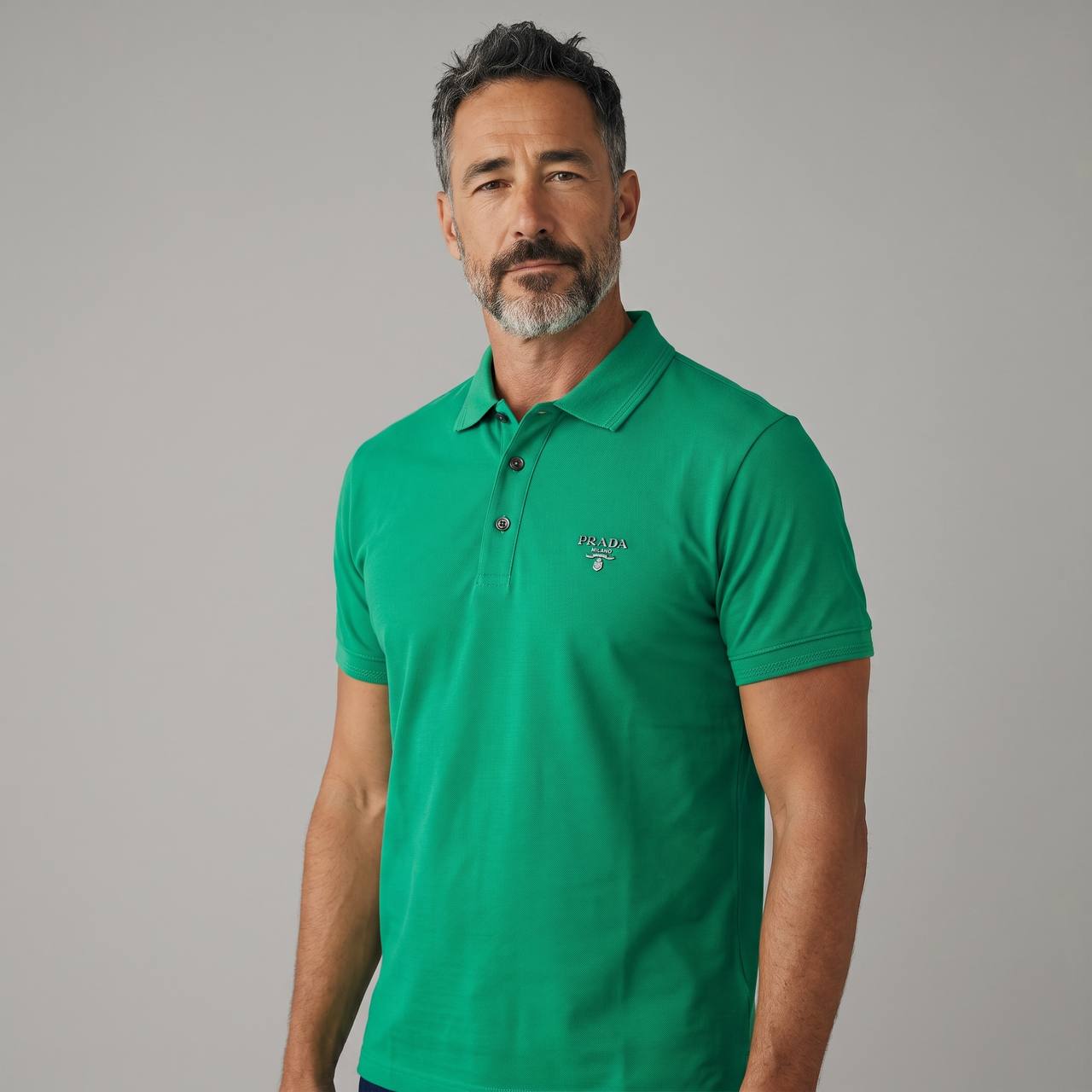 Prada Milano Luxury Green Polo Shirt πβ¨