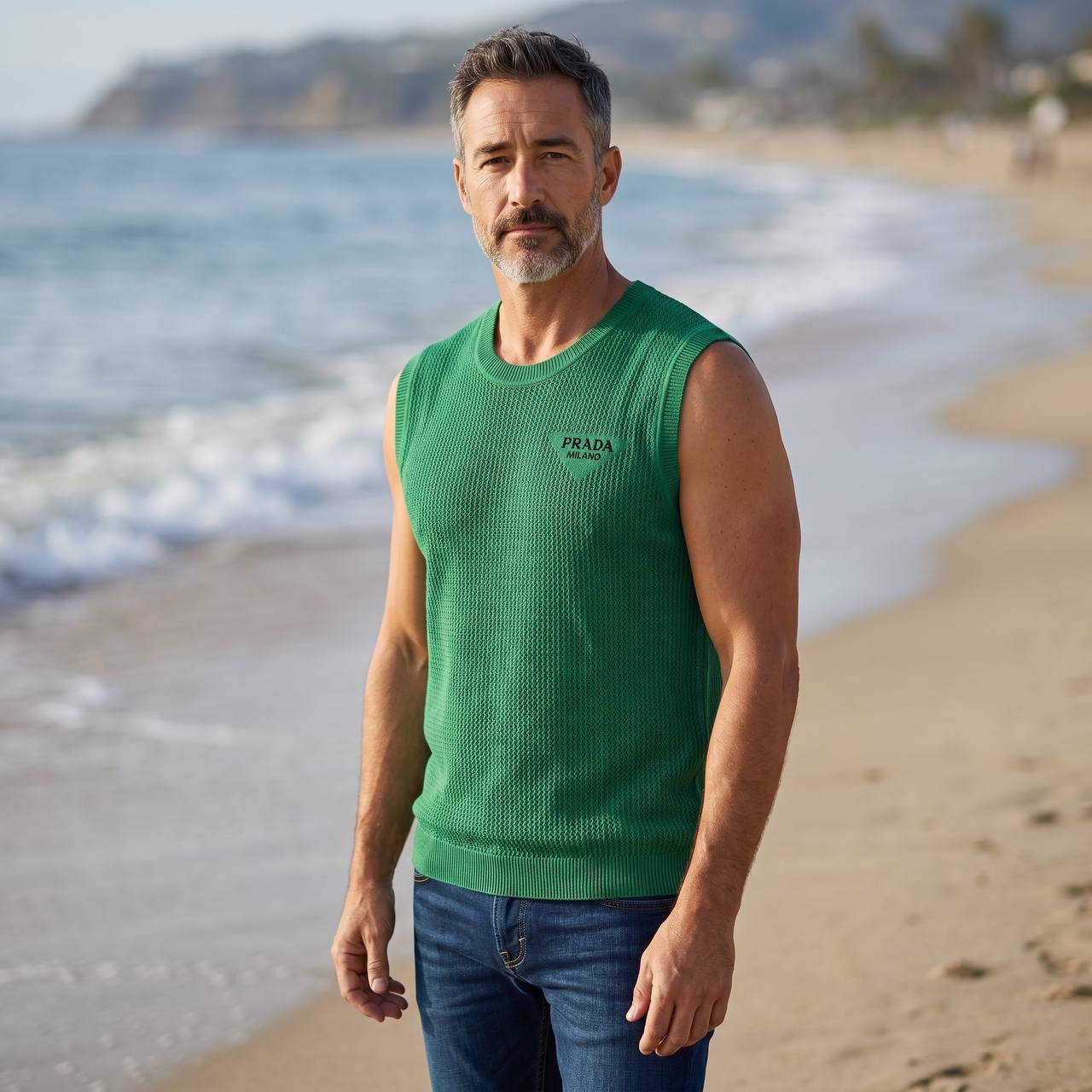 Prada Milano Sleeveless Knit Tank Top β Emerald Green Summer Edition πβοΈ