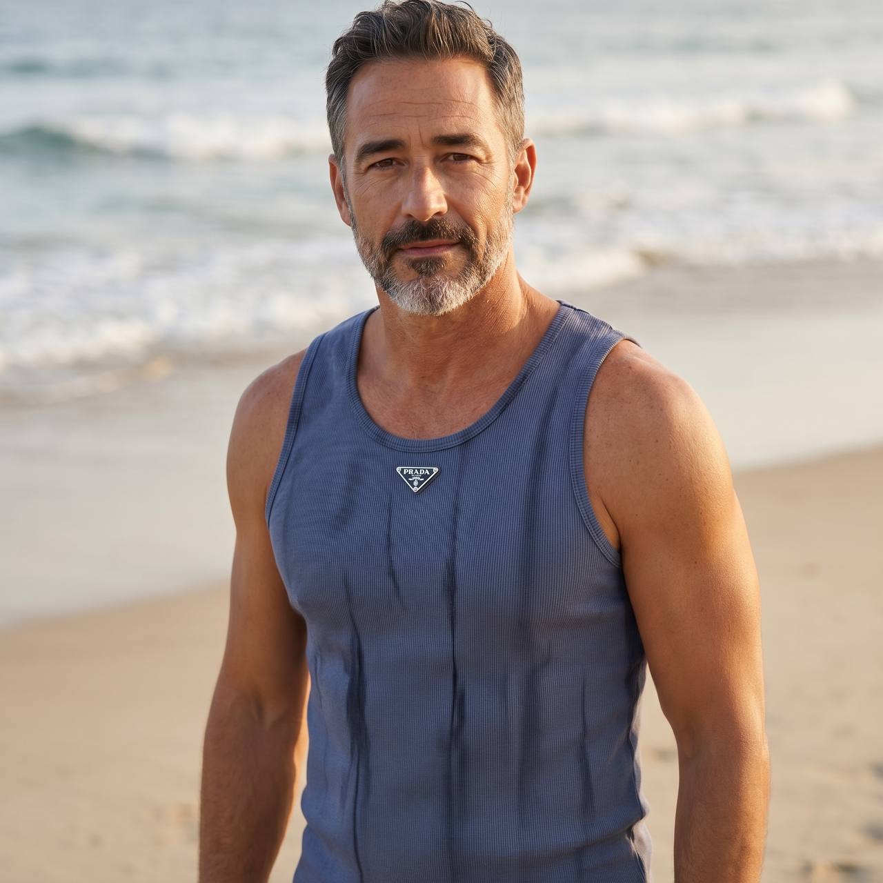 Prada Milano Tie-Dye Tank Top β Slate Blue Edition πβ¨