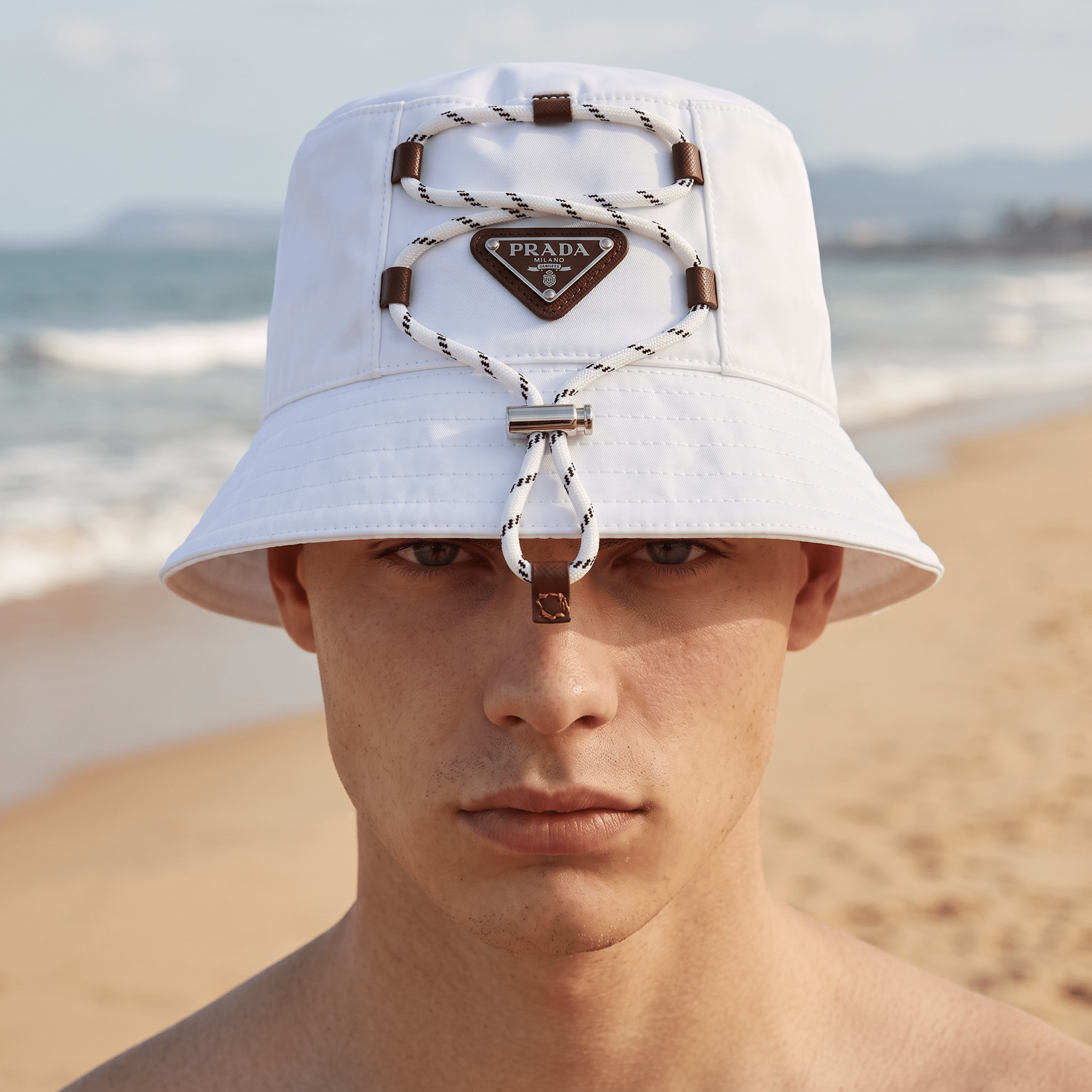 Prada Rope Detail Bucket Hat π€