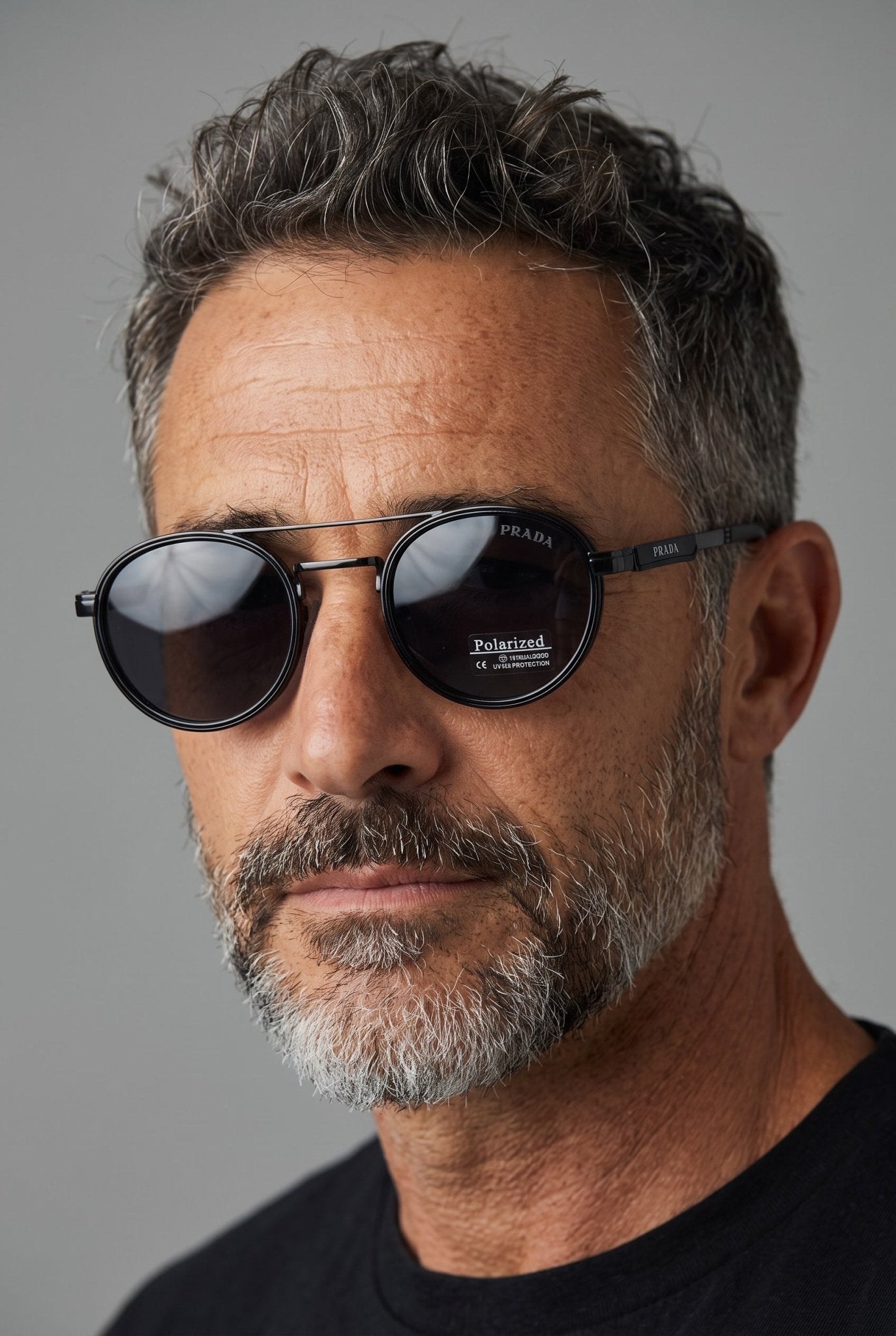 Prada Sunglasses β Black Round Polarized πΆοΈ