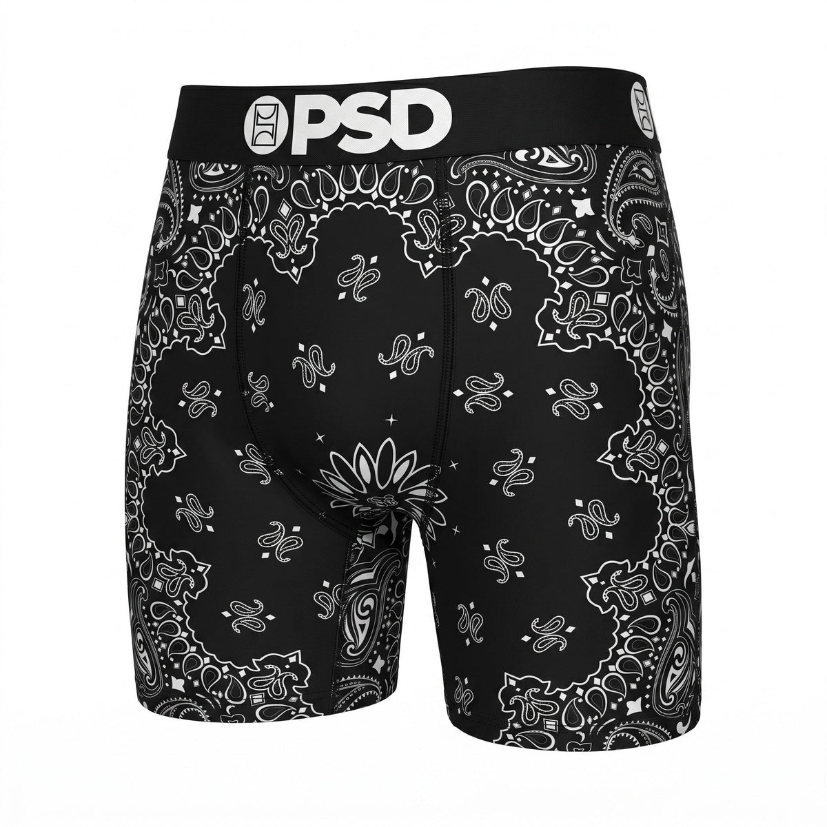 π€π€ PSD Black Bandana Compression Boxer Briefs | Performance Athletic Underwear π₯