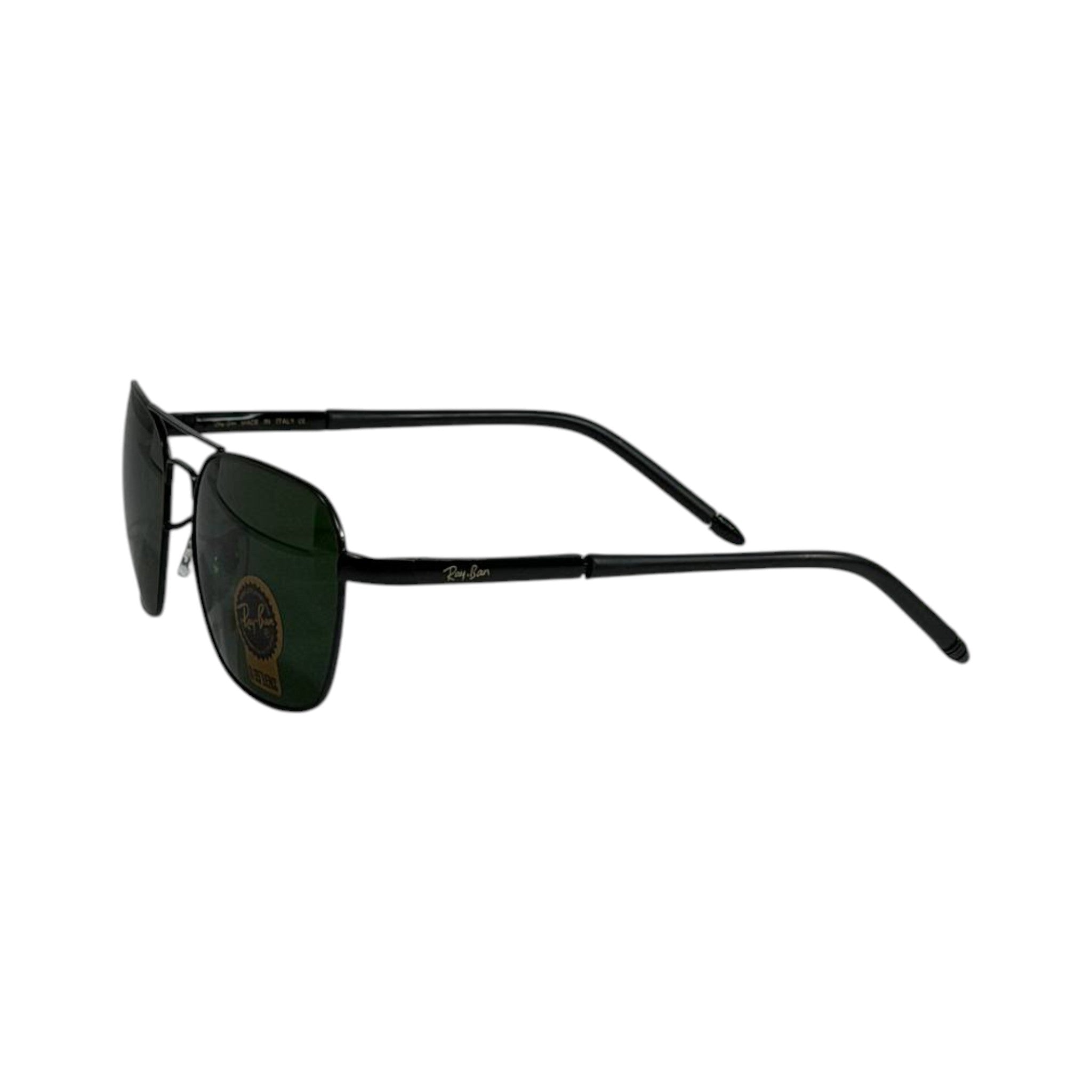 Ray-Ban Aviator Sunglasses ๐ถ๏ธ | Black Frame with G15 Green Lenses