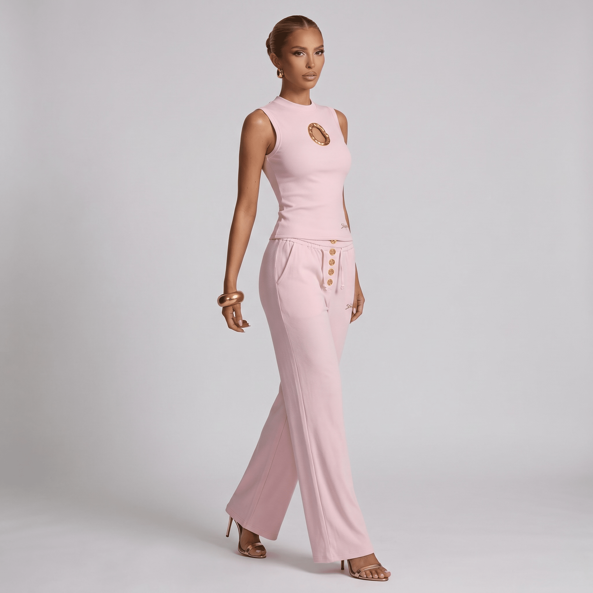: Schiaparelli Blush Pink Gold Ring Lounge Set π©·β¨ππ₯