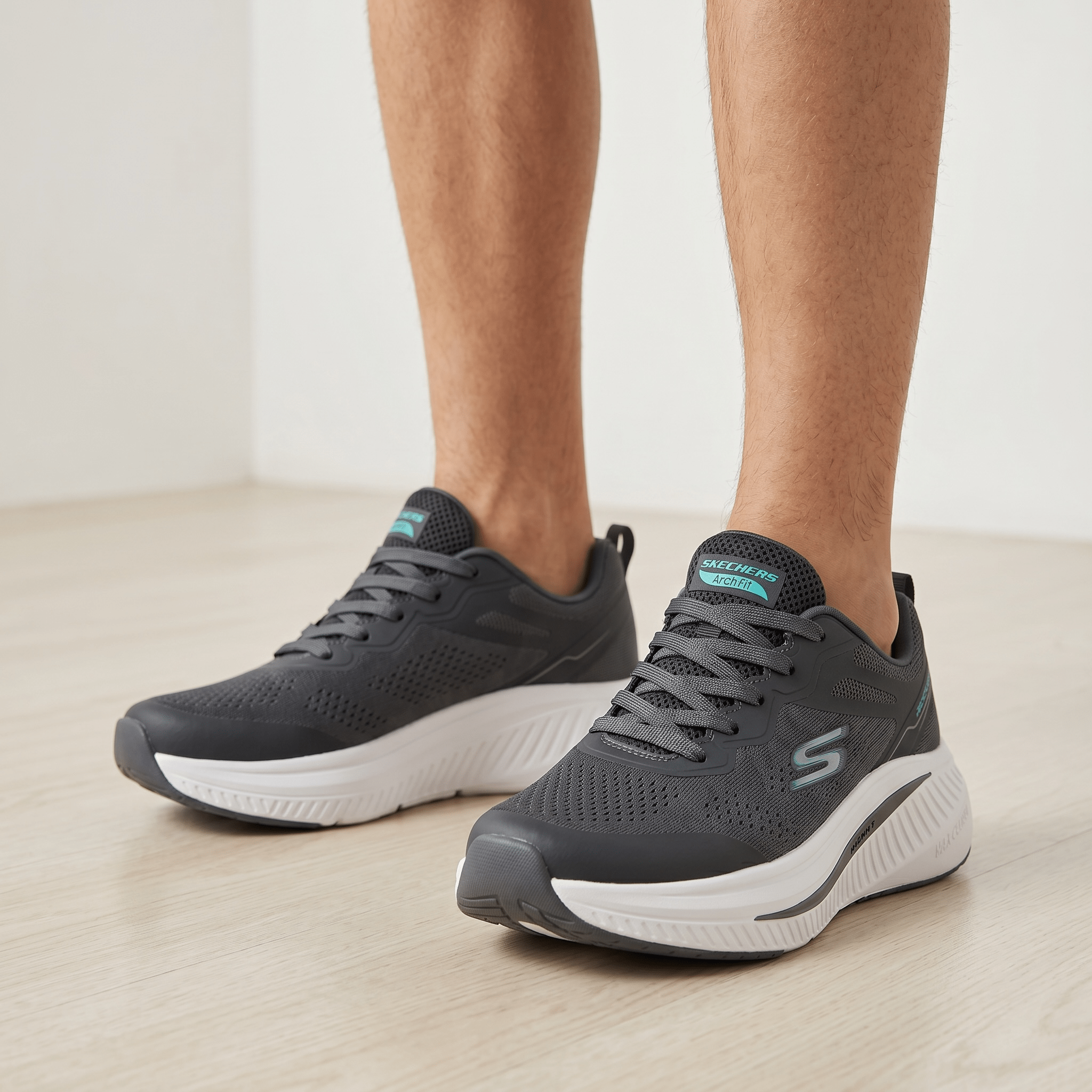🩶 Skechers Arch Fit Walking Shoes – Charcoal Grey