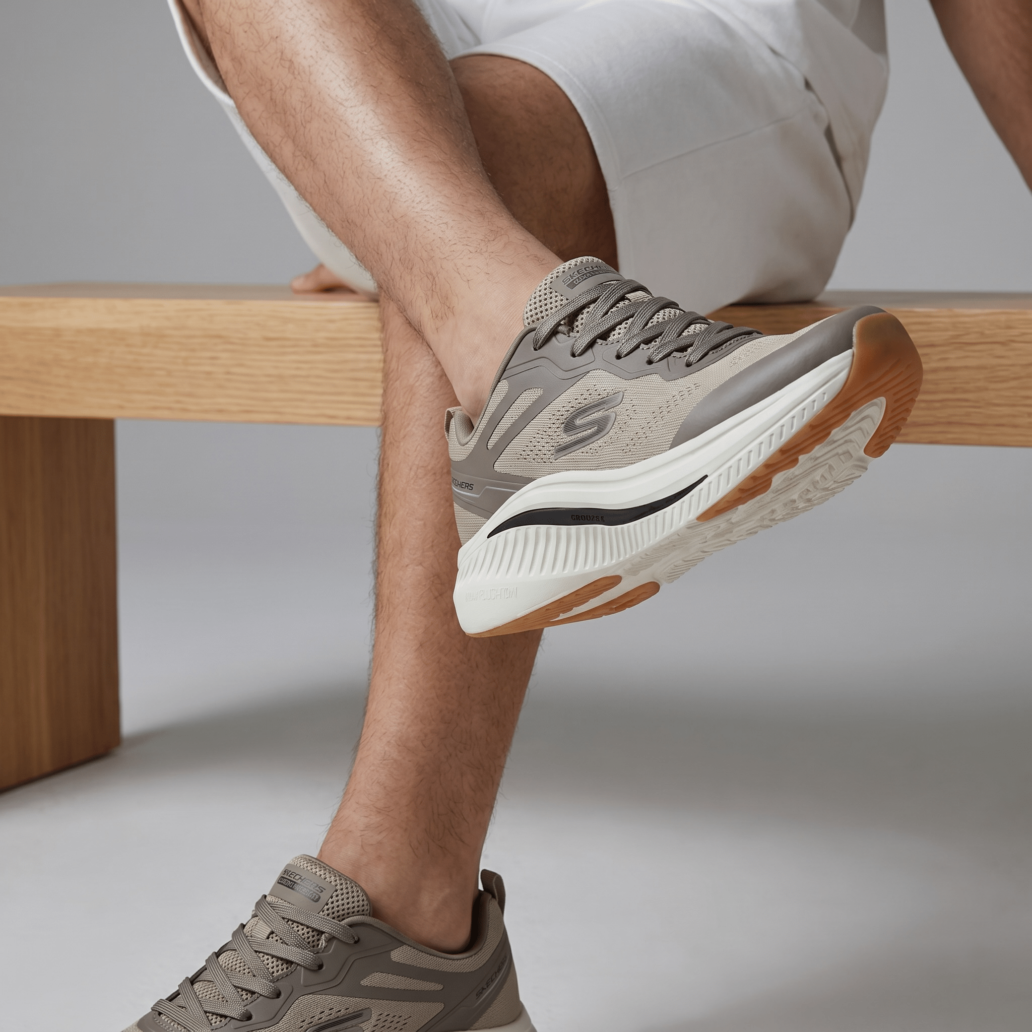 π€ Skechers Arch Fit Walking Shoes β Taupe
