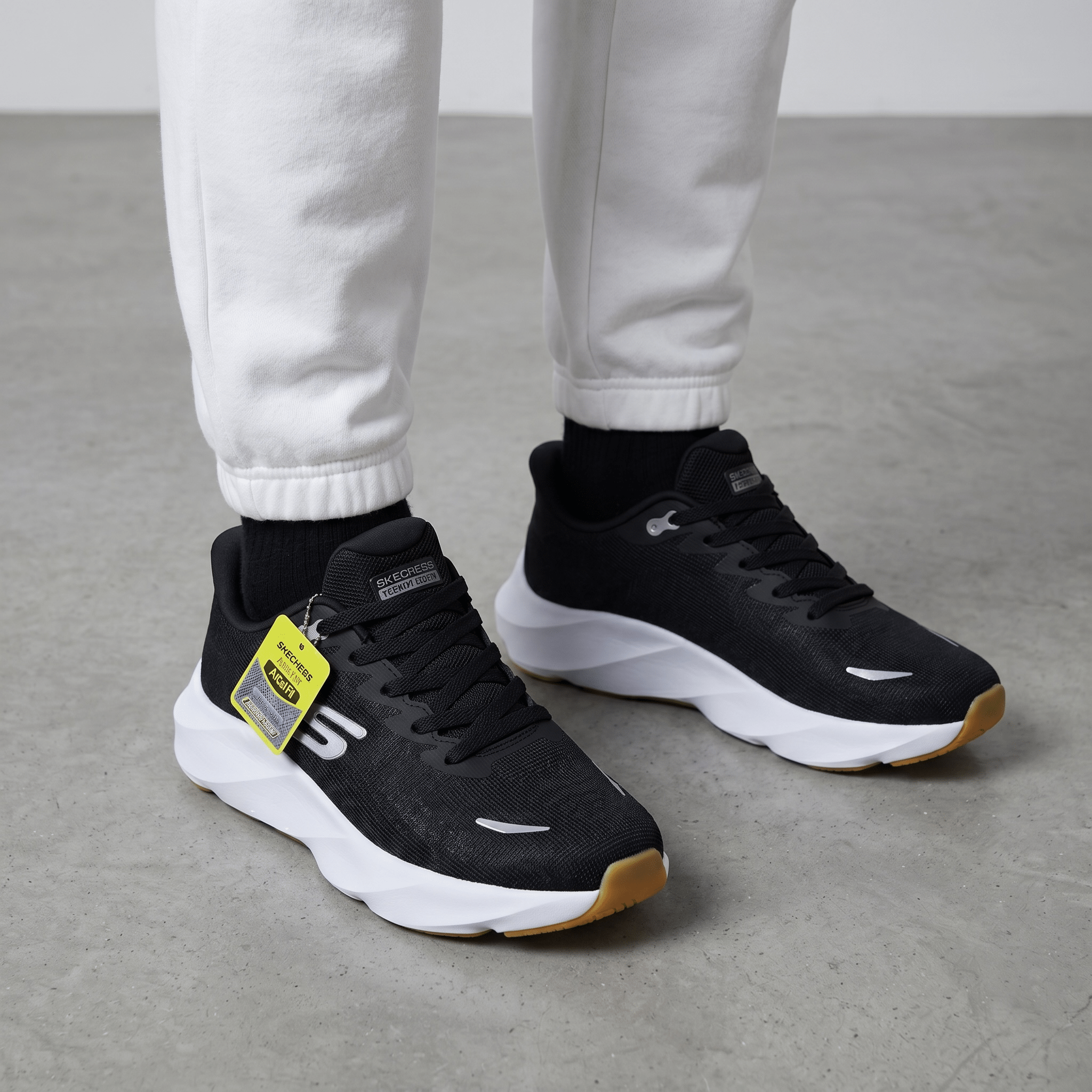 π€ Skechers GO RUN Performance Sneakers β Black/White