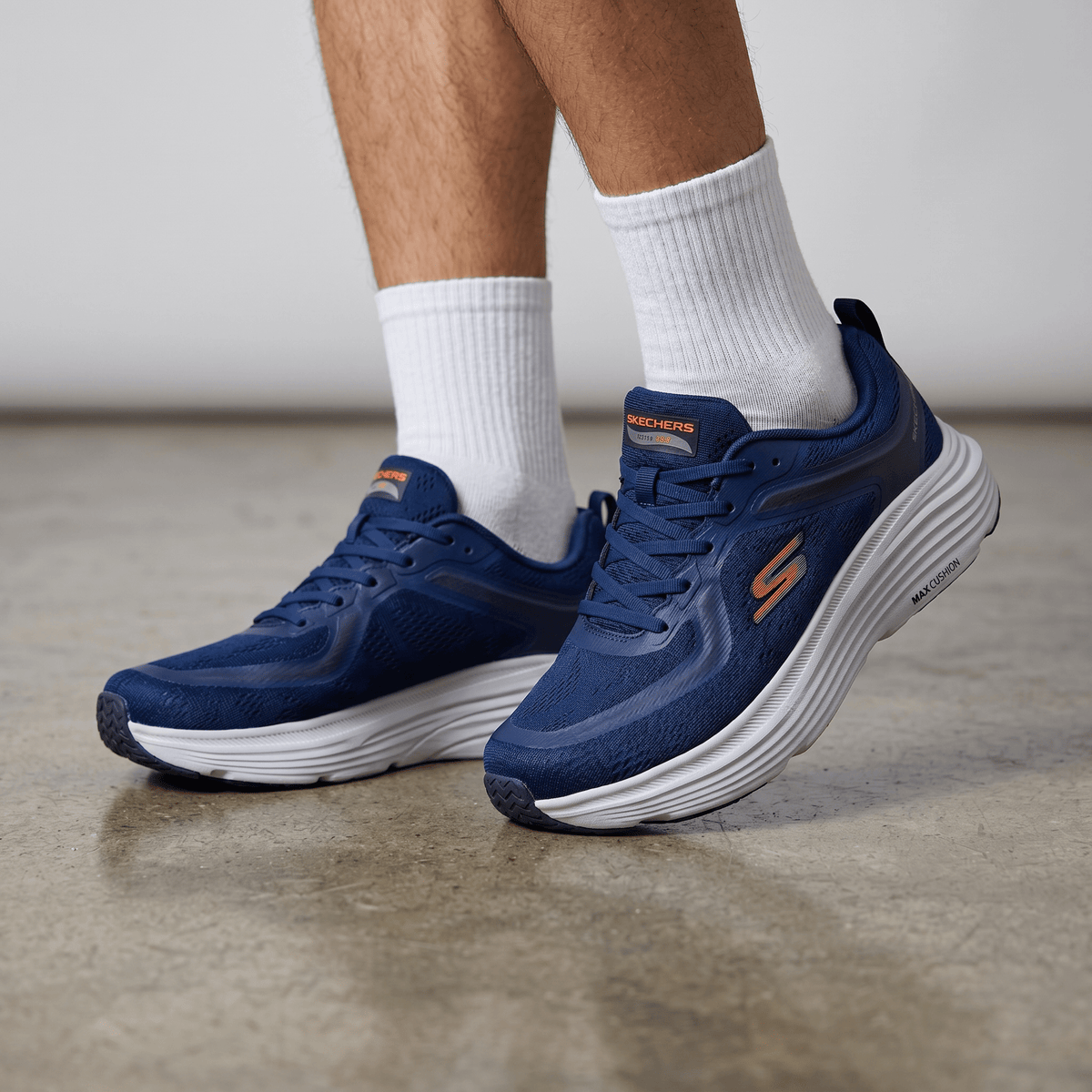 π Skechers Max Cushioning Running Shoes β Navy Blue