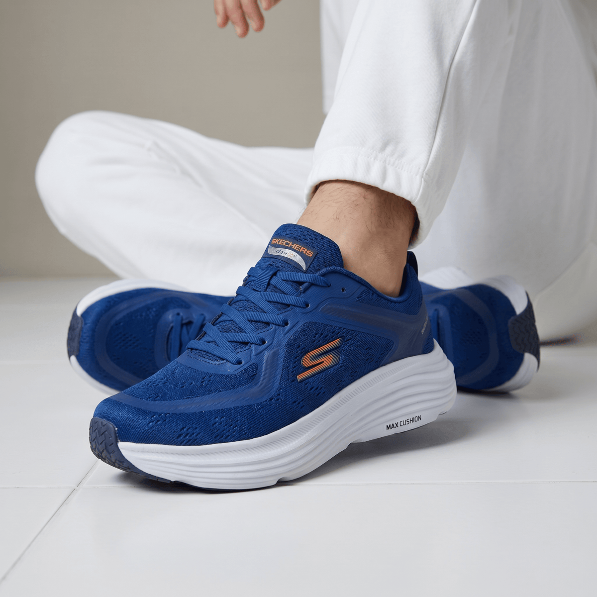 π Skechers Max Cushioning Running Shoes β Navy Blue