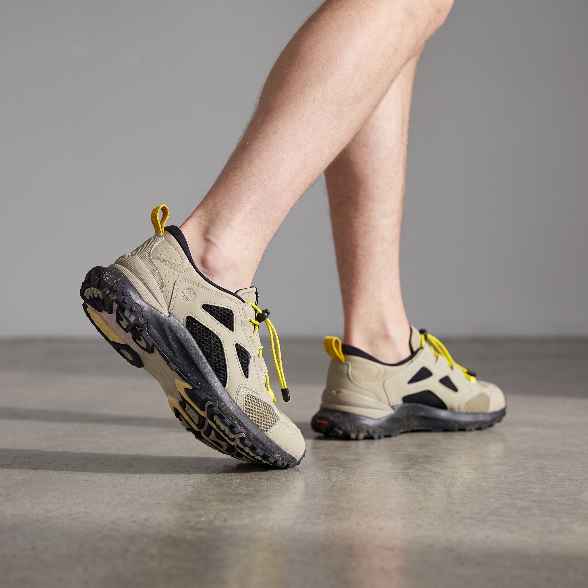Timberland Motion Access Low – Beige / Black / Yellow 🥾⚡