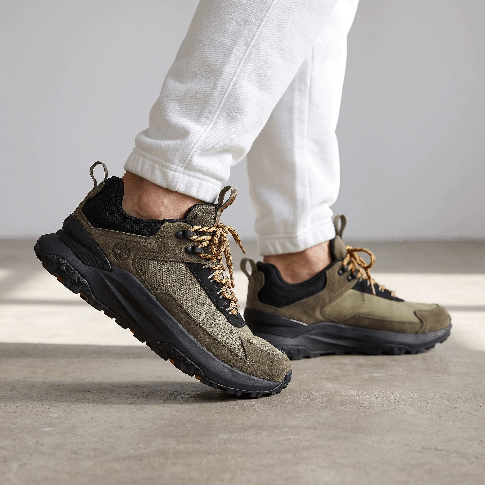 Timberland Trail Running Shoes – Olive Green / Black