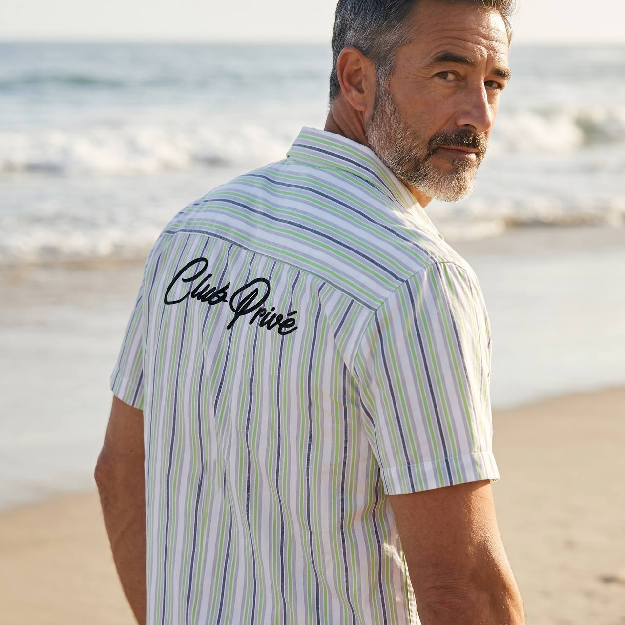 ZARA Club PrivΓ© Beach Stripe Shirt πβοΈ