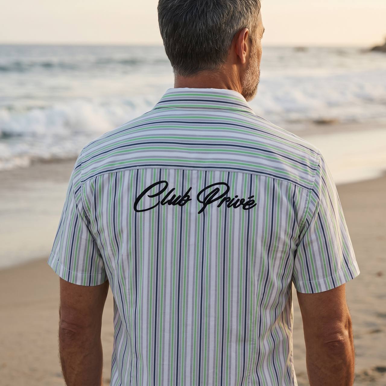 ZARA Club PrivΓ© Beach Stripe Shirt πβοΈ