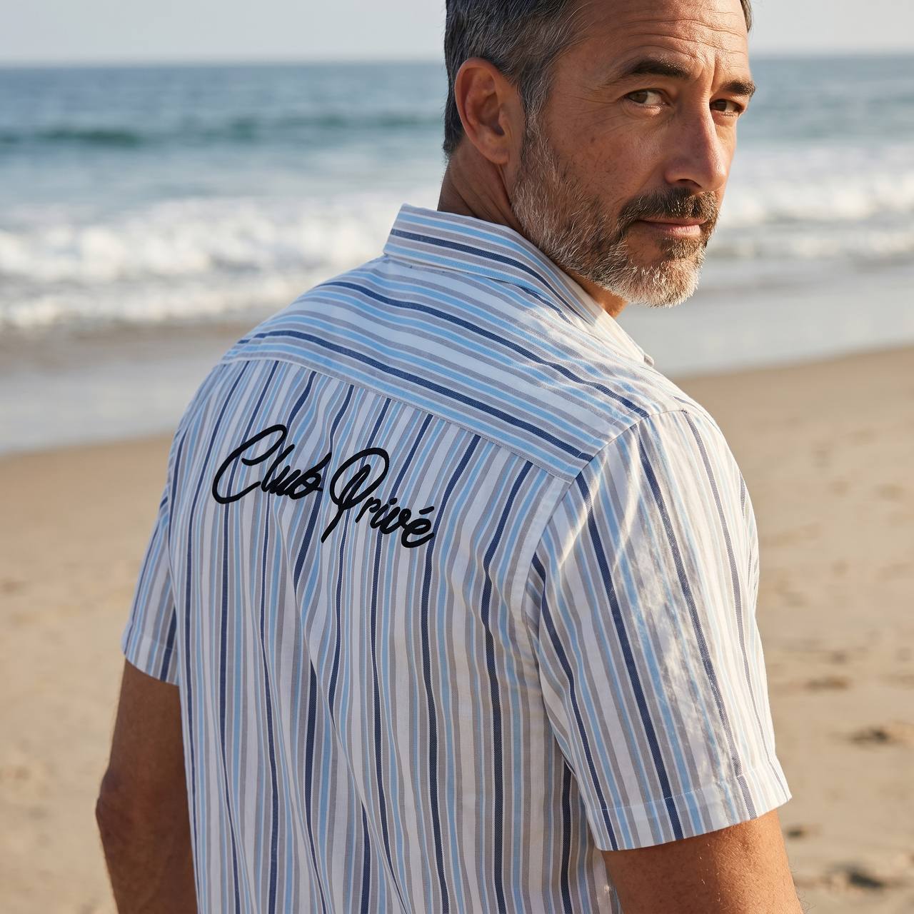 ZARA Club Privé Striped Resort Shirt 🌴✨