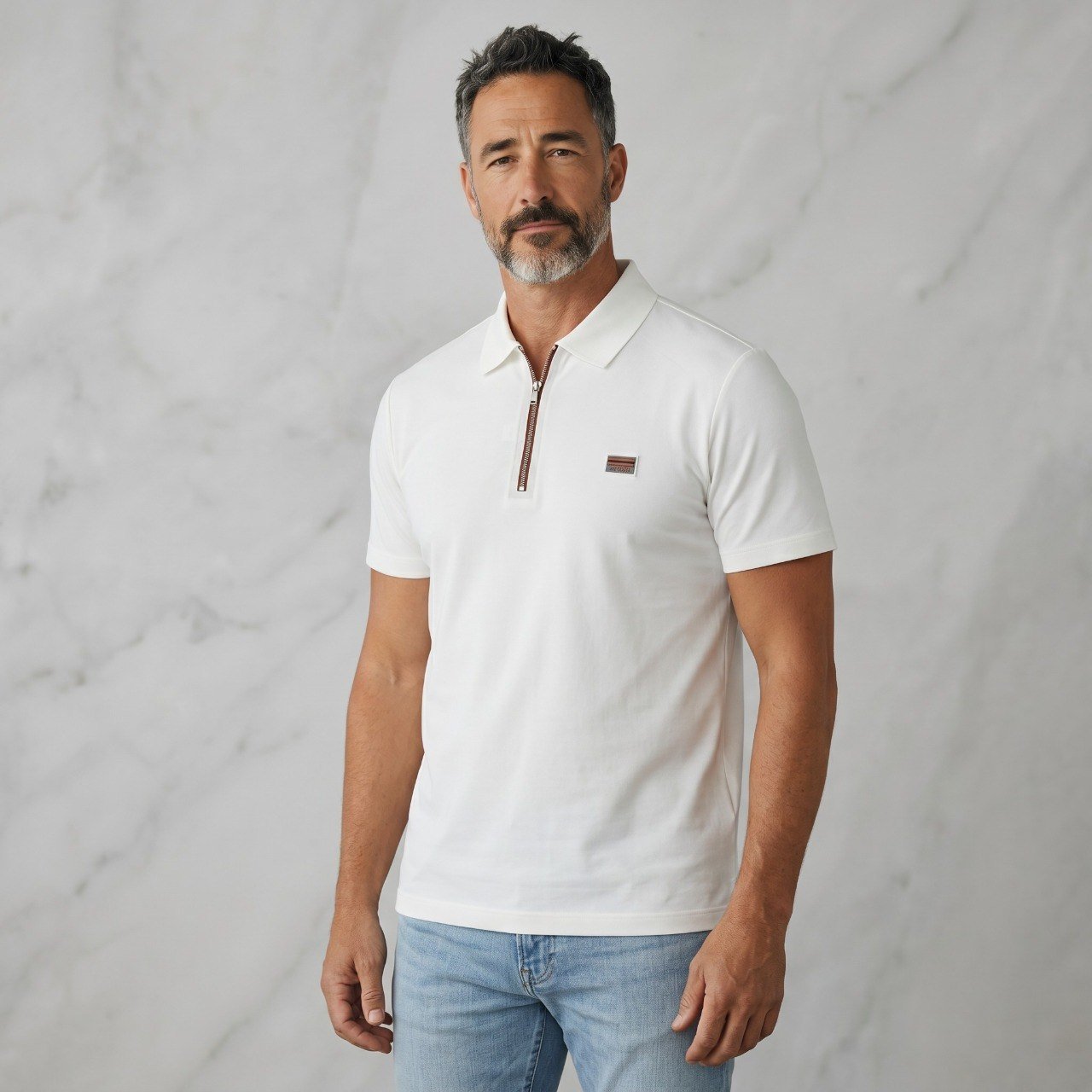 π€ ZEGNA Luxury Zip Polo Shirt β Modern Italian Elegance