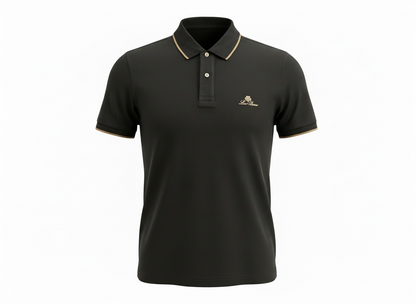 Loro Piana Black Textured Polo Shirt 🖤✨ Premium Classic Fit