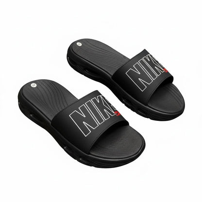 Nike Air Cushion Slides ⚫🔥 | Bold Comfort Performance Edition 👟💨