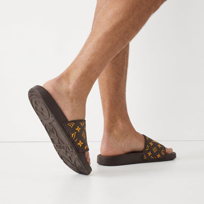 Louis Vuitton Monogram Slide – Brown Pool Slide 🩴