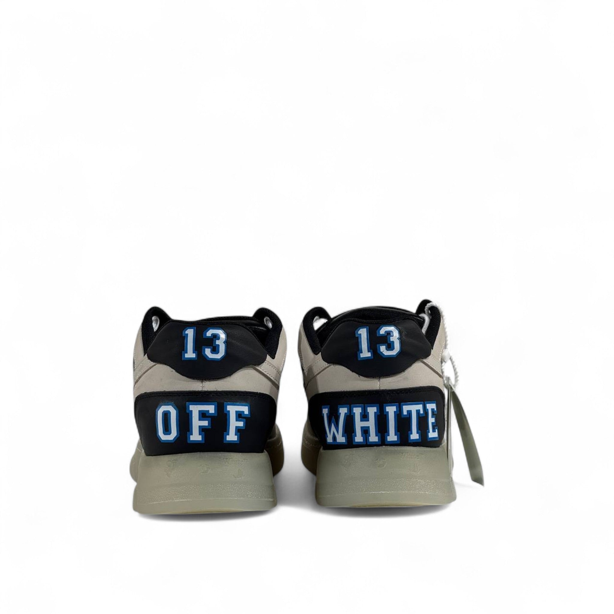 Off-White™ Out of Office “13” Sneakers – Grey/Black/Blue Limited Edition 👟✨