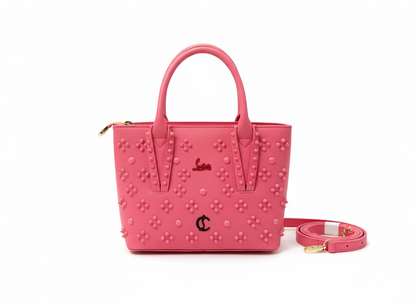 Christian Louboutin Pink Studded Mini Tote 💗✨ | Feminine Luxury Statement