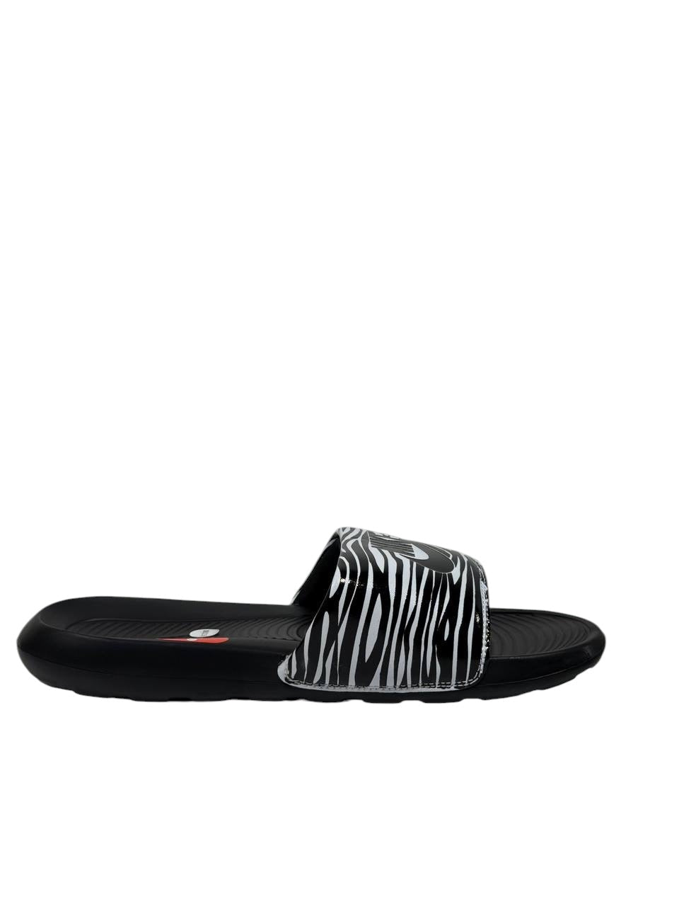 NIKE Zebra Slide Sandals – Black & White Edition 🖤⚡