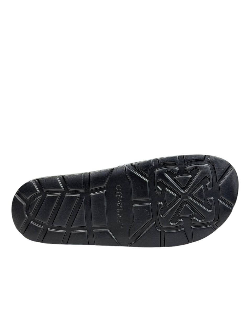 OFF-WHITE Industrial Stripe Slides – Black/White Edition ⚫⚪🔥