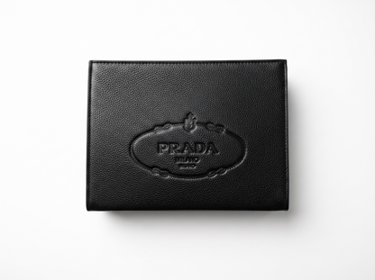 Prada Black Saffiano Leather Clutch 🖤 | Luxury Designer Pouch