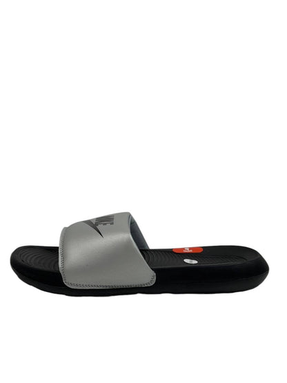 NIKE Comfort Slides – Grey & Black Edition 🖤⚡