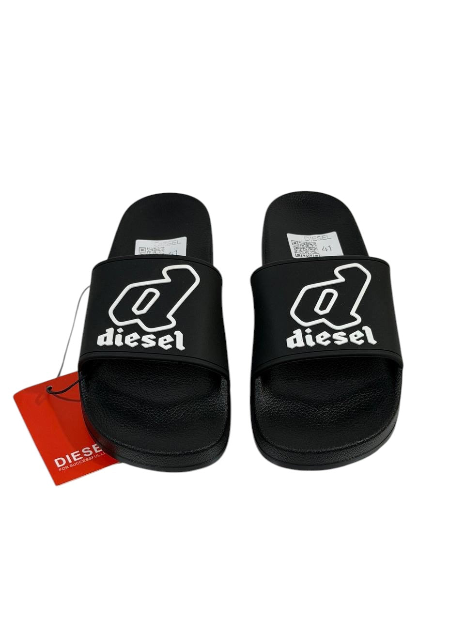 DIESEL Slides – Icon Logo Black Edition ⚫🔥