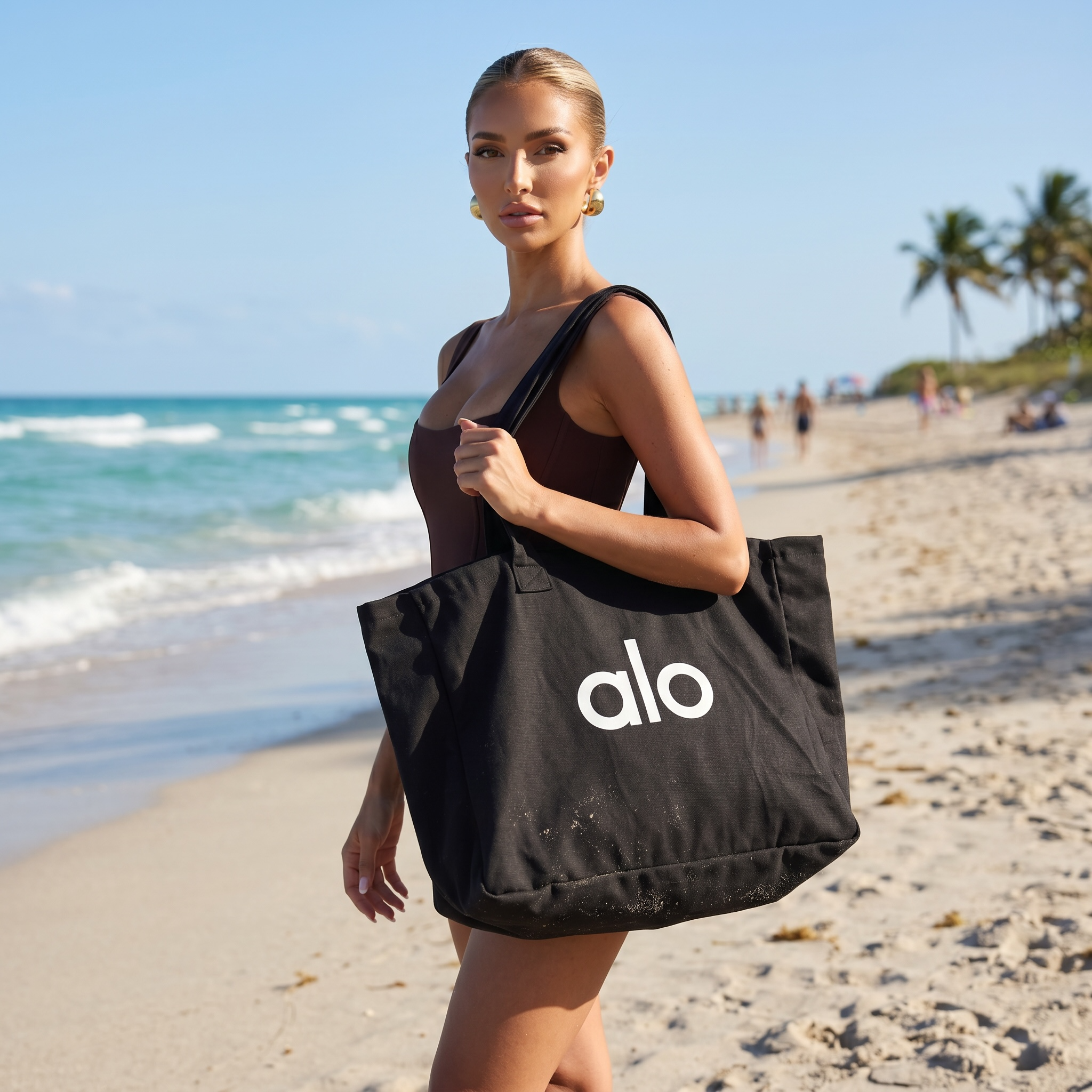 Alo Yoga Black Tote Bag 🖤✨ | Everyday Gym & Lifestyle Carryall