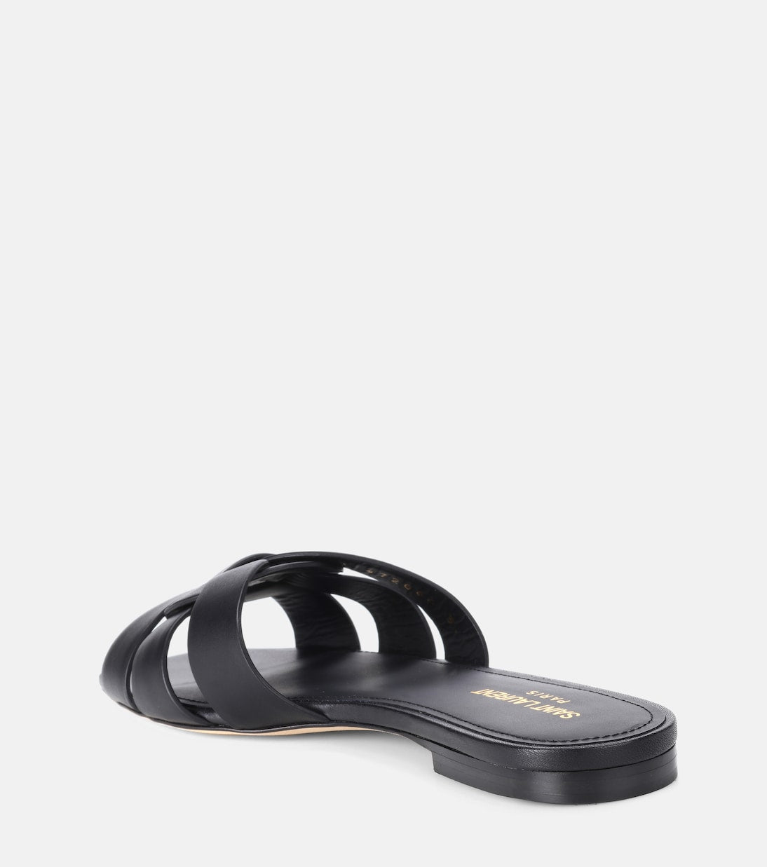 SAINT LAURENT Interlaced Leather Slides 🖤✨ | Minimal Luxury Essential