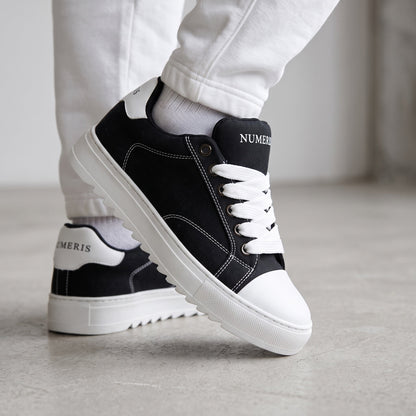 Numeris Low-Top Sneaker – Black & White 🖤🤍
